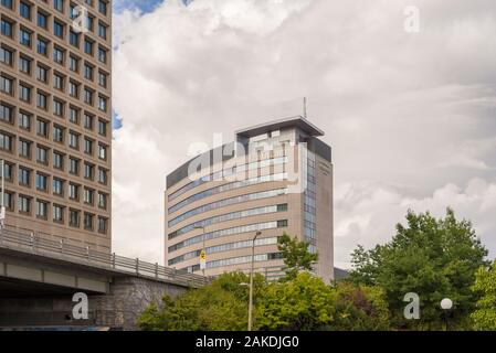 Universität von Ottawa ist die grösste zweisprachige Universität der Welt. Im Herzen von Kanada's Hauptstadt Ottawa liegt. Stockfoto