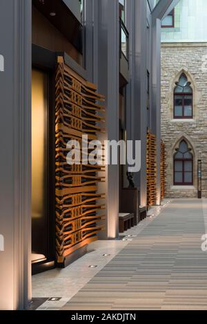 Kanadische Parlament Gebäude Interieur. Das Parlament von Kanada hat architektonische Elemente der nationalen symbolischer Bedeutung. Stockfoto