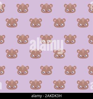 Süße Bären cartoons Hintergrund Design, Tier zoo Life Natur Charakter Kindheit und adorable Thema Vector Illustration Stock Vektor