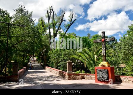 Religiöse Skulptur in Parque Juarez, Juarez Park, San Miguel de Allende, Mexiko; Stockfoto