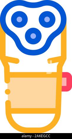 Elektronische Rasur Machine Symbol Überblick Abbildung Stock Vektor