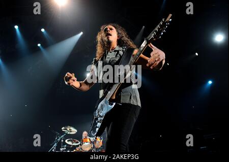Mailand, Italien, 22. Mai 2009: Metallica World Magnetic Tour '09, live Konzert im Forum von Assago: Kirk Hammett an der Leadgitarre Stockfoto