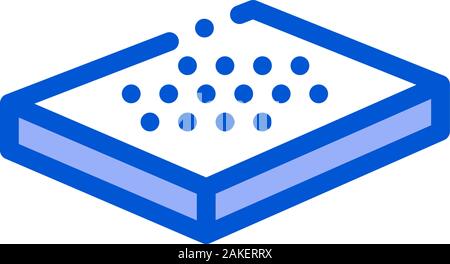 Matratze Wanzen Symbol Überblick Abbildung Stock Vektor