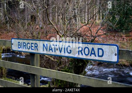 Birger Natvig Straße auf dem Weg zur schottischen Berge Corbett 'Corserine', Scottish Borders Dumfries und Galloway, UK. Stockfoto