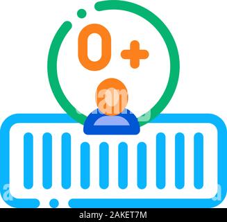 Weiche orthopädische Matratze Symbol Überblick Abbildung Stock Vektor