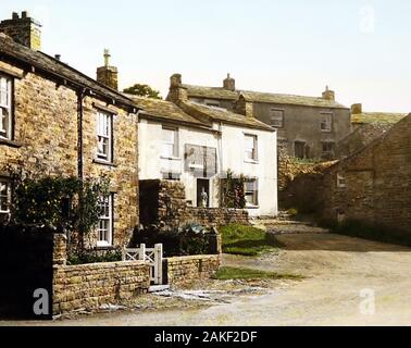 Farmers Arms, Muker, Swaledale, Yorkshire in den 1940/50 s Stockfoto