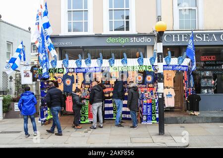 5. Januar 2020, Stamford Bridge, London, England; Emirates FA Cup, Chelsea v Nottingham Forest: Allgemeine Sicht nach draußen. Credit: Romena Fogliati/News Bilder Stockfoto