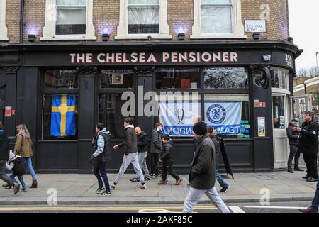 5. Januar 2020, Stamford Bridge, London, England; Emirates FA Cup, Chelsea v Nottingham Forest: Allgemeine Sicht nach draußen. Credit: Romena Fogliati/News Bilder Stockfoto