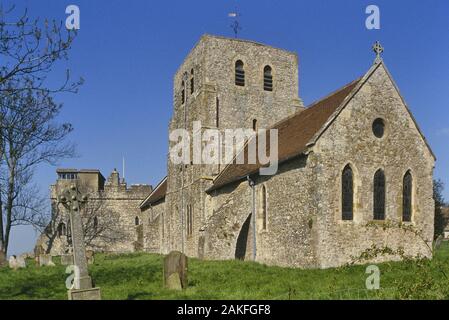 St Stephen's Church, Lympne, Kent, England, Großbritannien Stockfoto