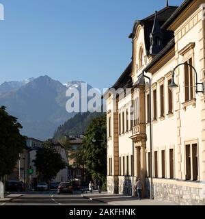 Berge von Zell am See, Österreich. Die Stadt liegt in der Nähe des Nationalpark Hohe Tauern. Stockfoto