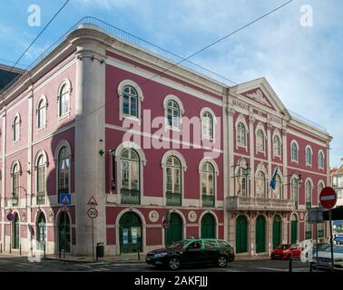 Teatro Da Trindade 1867 Barock Theater in Bairro Alto, Lissabon, Portugal Stockfoto