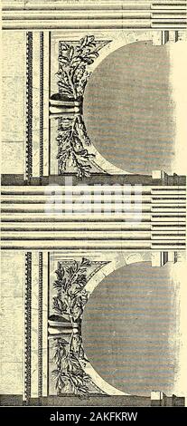 Gazette des beaux-arts. . Surpassé sêtre Encore dans laGrande-technologie Galerie qui entoure Le Jardin du Palais-Royal, et qui fut élevéemalgré Les réclamations des propriétaires de maisons Voisines, jaloux de Conserver la vue de cette Promenade. On peut citer commeun modèle de simplicité élégante, les Grands pilastres cannelés àchapiteaux souvrent corinthiens entre lesquels Les Arcades des troispromenoirs circulaires de la Galerie et les feuillagequi surmontent guirlandes de la Clé des Arkaden. Plusieurs maisons avaient Con-servé Les lambris sculptés contemporains de la construction. Lesplus remarquable Stockfoto