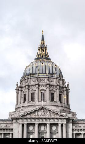 Der Dom von San Francisco City Hall, Kalifornien, USA Stockfoto