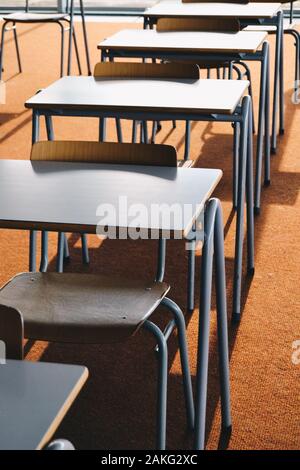 Im Inneren des Klassenraums des Edukatoriums-Gebäudes Koolhaas in der Universität Utrecht Stockfoto