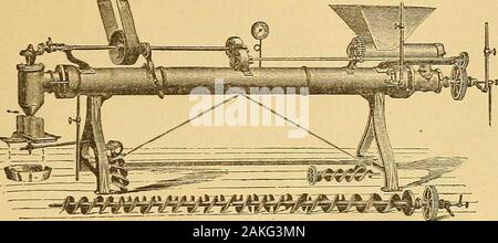 Nachschlagewerk ..interesting Fakten und wertvolle Informationen für die Verpacker von Obst, Gemüse und Austern. . Es gibt sieben oder acht hundert dieser Kessel in Gebrauch. Kopien der Briefe sind überflüssig. Es ist auf jeden Packer ofcanned bekannt waren, und der shriver Verfahrenspatente quittiert die Besten im Einsatz tobe. Dieser Wasserkocher ist in zwei Größen gebaut. Die warfield Manufacturing Co., Baltimore, sind die einzigen Hersteller von diesem Wasserkocher. Vollständige Beschreibung, Preise, usw., in ihrem Katalog zu Befound. 49 Die Hemingway Mais die Dampfeinheit ein. (Patentiert, das am 30. APRIL 1878.) Zum Garen von Mais, bevor Sie gehen, Stockfoto