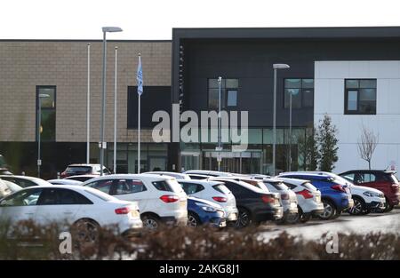 HMP niedrige Moss-Gefängnis in der Nähe von Bishopbriggs, East Dunbartonshire, einem Mord Untersuchung hat in den Tod eines Gefangenen wurde am Montag gestartet. PA-Foto. Bild Datum: Donnerstag, den 9. Januar 2020. Nach einem Post-mortem-Untersuchung hat die Polizei jetzt eine Morduntersuchung in den Tod der 47-jährige Darren Brownlie gestartet. Siehe PA Geschichte Schottland gefangen. Photo Credit: Andrew Milligan/PA-Kabel Stockfoto