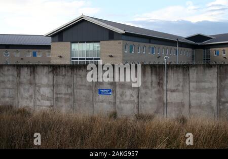 HMP niedrige Moss-Gefängnis in der Nähe von Bishopbriggs, East Dunbartonshire, einem Mord Untersuchung hat in den Tod eines Gefangenen wurde am Montag gestartet. PA-Foto. Bild Datum: Donnerstag, den 9. Januar 2020. Nach einem Post-mortem-Untersuchung hat die Polizei jetzt eine Morduntersuchung in den Tod der 47-jährige Darren Brownlie gestartet. Siehe PA Geschichte Schottland gefangen. Photo Credit: Andrew Milligan/PA-Kabel Stockfoto