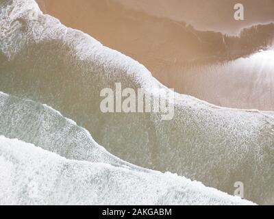 Der Strand von Wildnis auf der Garden Route von einer Drohne in Südafrika Stockfoto