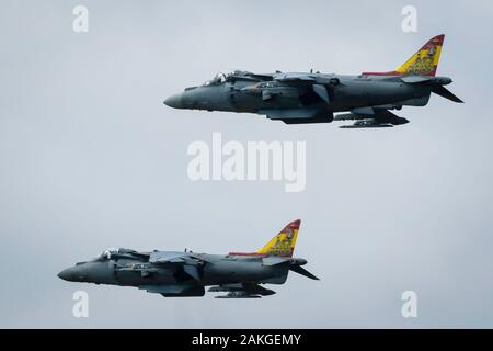 Fairford, Gloucestershire, Großbritannien - 20. Juli 2019: EAV-8B Harrier II der spanischen Marine Wird auf der Fairford International Air Tattoo 2019 Angezeigt Stockfoto