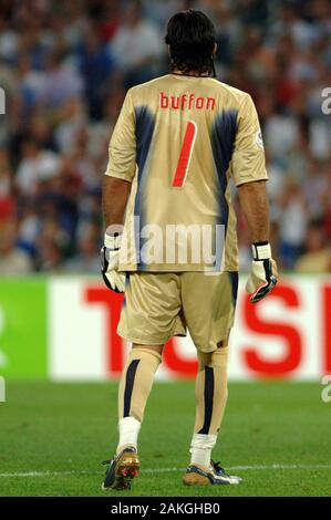 Hannover, 12. Mai 2006, FIFA WM 2006, Italien, Ghana, Gleiches beim HDI-Arena: Gianluigi Buffon während des Spiels Stockfoto