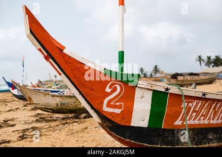 Elfenbeinküste, Grand Lahou district, Grand Lahou, Fischer Boote Stockfoto