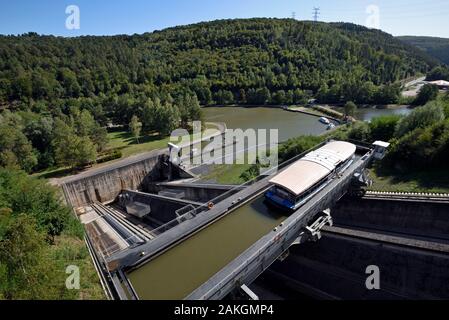 Frankreich, der Marne an Rhein, Mosel, Saint-Louis Arzviller canal, neigen zu planen Stockfoto