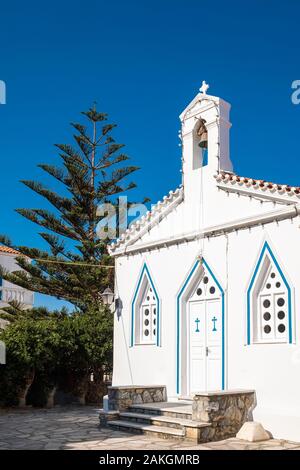 Griechenland, Kykladen Inseln, Insel Andros, Hora (oder Andros), Agia Varvara (oder Sainte Barbara) Kirche Stockfoto