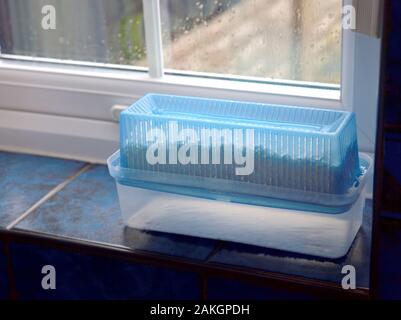 Feuchten Clear Moisture trap Stockfoto