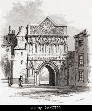 Die ethelbert Tor, Norwich, Norfolk, England, hier im 19. Jahrhundert. Aus dem Englischen Bilder, veröffentlicht 1890. Stockfoto
