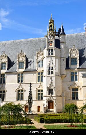 Frankreich, Paris, Beauvais, der Palast des ehemaligen aus dem 12. Jahrhundert Bischof, dass die Häuser der County Museum von Oise (Musée de l'Oise, Museum der Oise Abteilung) Stockfoto