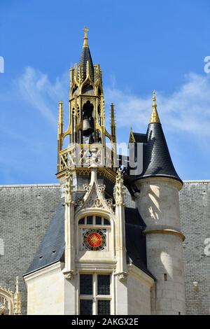 Frankreich, Paris, Beauvais, der Palast des ehemaligen aus dem 12. Jahrhundert Bischof, dass die Häuser der County Museum von Oise (Musée de l'Oise, Museum der Oise Abteilung) Stockfoto