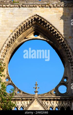 Frankreich, Aisne, Soissons, St Jean des Vignes Abtei gegründet in 1076 von Hugues le Blanc, mit seinen Pfeilen 75 m hoch Stockfoto