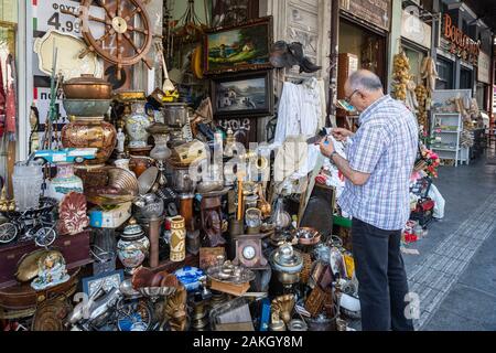 Griechenland, Athen Psiri (oder Psyri) Bezirk shop auf Pireos Stockfoto