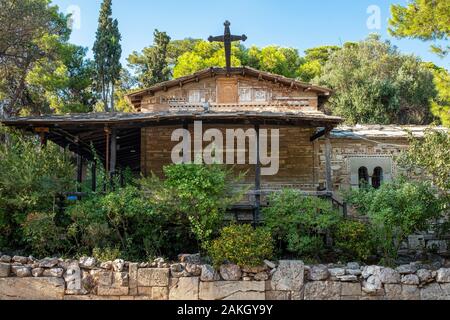 Griechenland, Athen, byzantinische Kirche Agios Dimitrios Loumbardiaris am Fuße der Musen Hügel oder Philopappos Hügel Stockfoto