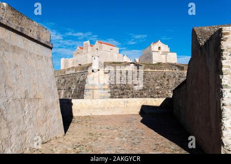 Portugal, Alentejo, die Garnison Grenzstadt Elvas und die Befestigung am Weltkulturerbe der UNESCO, Fort von Graça Stockfoto