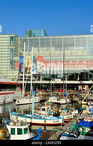 Italien, Ligurien, Gene, Porto Antico (alter Hafen), Galata Museo del Mare (MUMA), Museum des Meeres wurde vom Architekten Renzo Piano (Galata Museo del Mare) Stockfoto