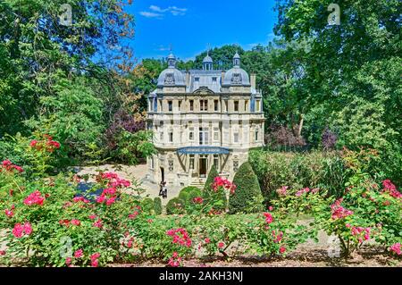 Frankreich, Yvelines, Port-Marly, das Schloss von Monte-Cristo gebaut für Alexandre Dumas Stockfoto