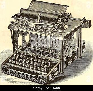 Das Jahrhundert illustrierte Monatszeitschrift. Remington Standard Einfacher, besser gemacht, Läuft leichter, dauert länger, doesBetter arbeiten, REPARATURBEDARF; als jeder andere. Ständig verbessert. Schreibmaschine. Für eine illustrierte Katalog senden. Wyckoff, Seamans & Benedikt, 327 Broadway, New York, US A. Unsere Paragon Farbbänder sind die Besten auf dem Markt. Fragen SIE IHREN LEBENSMITTELHÄNDLER für die GEFEIERTE CHOCOLATENIER Jahresumsatz mehr als 30 Millionen lbs Stockfoto