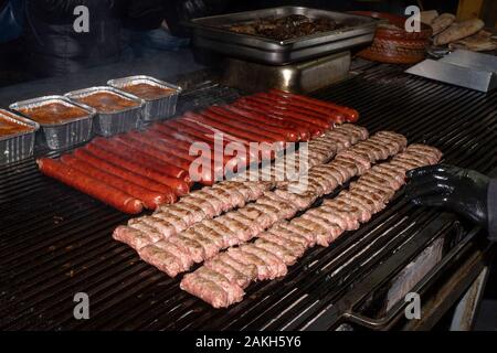 Cevapcici Wurst vom Grill Grill Stockfoto