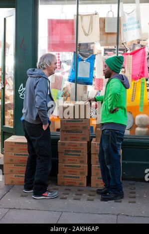 Gardners MARKT SUNDRIESMEN Shop, Spitalfields, London, Großbritannien Stockfoto