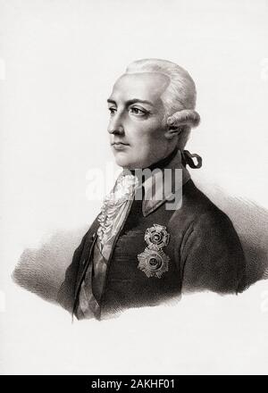 Joseph II., 1741 - 1790, Kaiser des Heiligen Römischen Reiches. König von Ungarn, König von Ungarn, König von Böhmen. Stockfoto