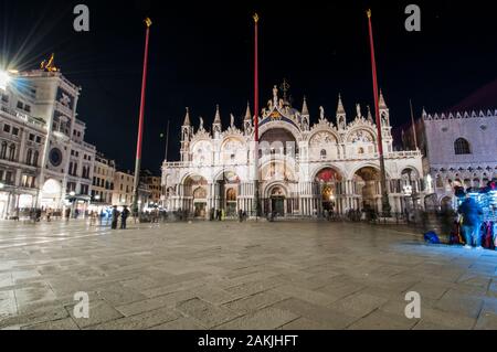 St Mark's Square und St. Mark's Church auf der Insel von Venedig Stockfoto