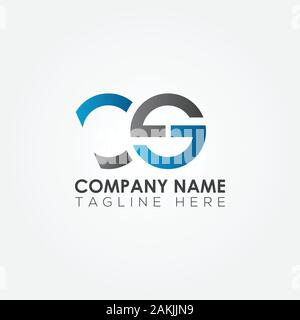 Erste CS schreiben Logo mit Kreativen Moderne Typografie Vektor Vorlage. Kreative abstrakte Buchstaben CS Logo Design Stock Vektor