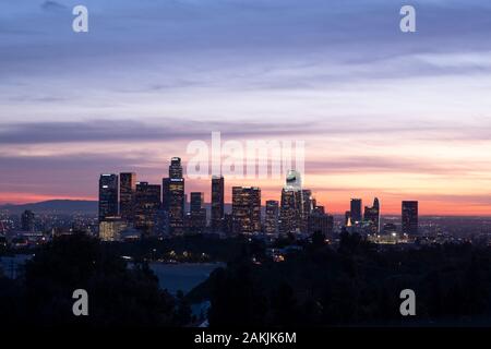 Blick auf die Innenstadt von Los Angeles Stockfoto