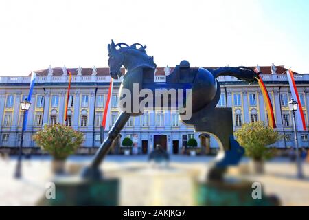 Ansbach ist eine Stadt in Bayern, Residenz Stockfoto