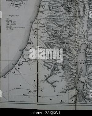 Das Land und das Buch; oder, biblischen Abbildungen aus der Sitten und Gebräuche, die Szenen und Landschaften des Heiligen Landes. - Ing die Ood 578 Deff, Tamburin, Kastagnetten 579 Dcrbckkeh 580 Moschee von Omar und Tempel 581 Gewölbe unter El Aksa 585 Juden Heulen - Platz 587 Feder der große Bogen 589 Bethanien 598 heiligen Land aus den besten Quellen • Hnio Kxplanatjonii Xair^r. Y./ln.. IrM Mfnn/aiit Fell lirul^. J:. Stockfoto