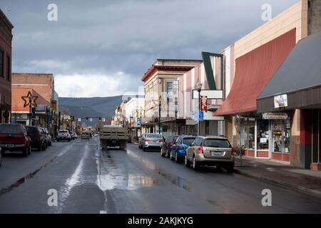 Downtown The Dalles Oregon Stockfoto