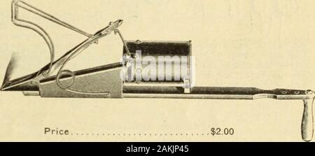 Jährliche Katalog: Maschinen, Dünger, Samen, etc. 1917. Superior One-Horse Modell Mais Bohrer, withor ohne Dünger Bei-Tachment, geeignet forfield oder Zucker, Mais, Erbsen, Bohnen usw. WithRunners oder Discs. Mit Dünger Anlage $ 12,50 Ohne Dünger Attachment 11.00 Hand Pflanzmaschinen für das Errichten und Re-Planting Mais, Bohnen, etc.. Stockfoto