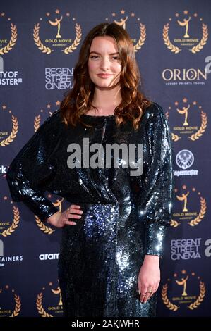 Dakota Blue Richards Teilnahme an der Gold Movie Awards 2020, auf der Regent Street Kino in Marylebone, London statt. Stockfoto