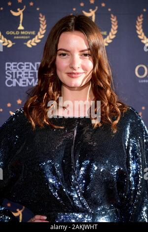 Dakota Blue Richards Teilnahme an der Gold Movie Awards 2020, auf der Regent Street Kino in Marylebone, London statt. Stockfoto